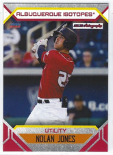 2023 Albuquerque Isotopes (Triple A-Colorado Rockies) Nolan Jones