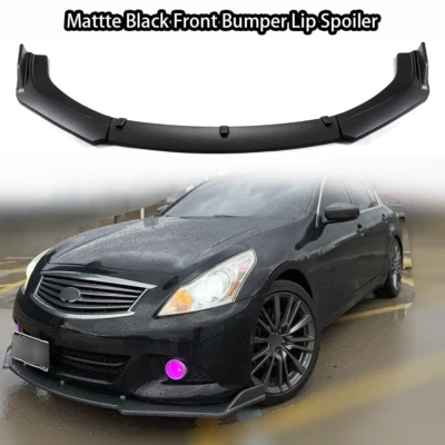 Kit de carrocería de alerón delantero negro mate para Infiniti G37 2008-2016 - Imagen 1 de 4