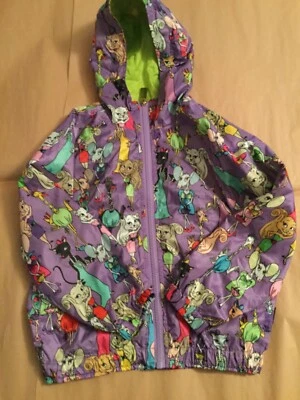 NEW Moschino Girls Nylon Windbreaker w/ Hood - 4 - Image 1 of 4