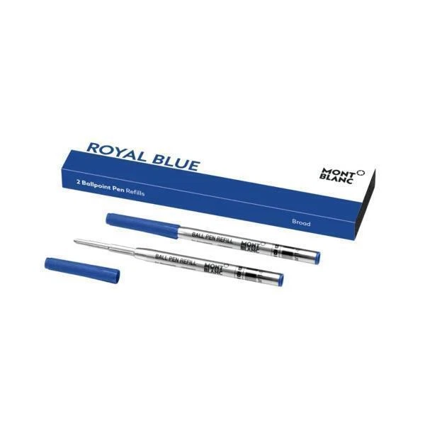 Montblanc 128215 Kugelschreibermine - Royal Blue, 2 Stück