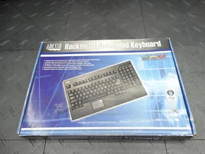 ADESSO Rackmount Touchpad Keyboard PS/2 ACK-730PB (Open Box) - Picture 1 of 10