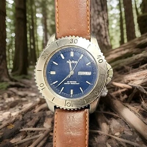 Nautica N89 SS Analog Wrist Day Date WR 50 Meters New Battery Runs Great  In VGC - Picture 1 of 23