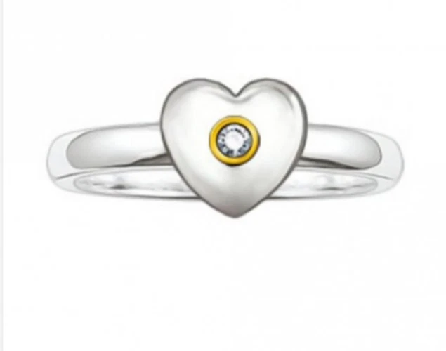 Thomas Sabo sterling silver sweetie heart ring - Image 1 of 1