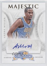 2012-13 Panini Crusade Majestic Signatures Gold /10 Andre Miller #12 Auto