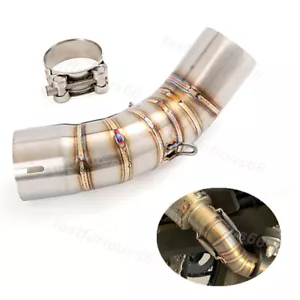 51mm Motorcycle Exhaust Mid Link Pipe Escape Tube For Kawasaki Z900 Until 2022 - Bild 1 von 6