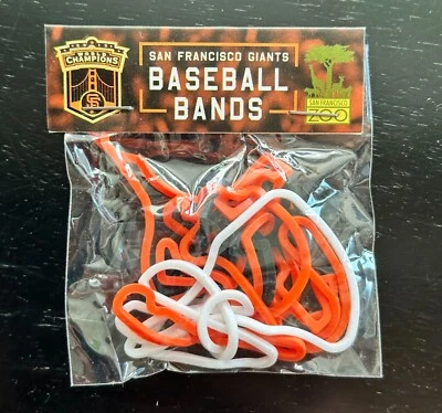 PULSERAS GIGANTES DE SAN FRANCISCO SERIES MUNDIALES BANDAS CAMPEONES NUEVAS EN PAQUETE Foto 1 de 2
