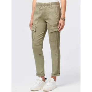 Neu mit Etikett Democracy AB Solution Cargo Hose Größe 24 W HOHER BUND 6 Taschen STRETCH - Bild 1 von 12