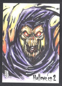 HALLOWE'EN 2: TRICK OR TREAT 2015 PERNA STUDIOS SKETCH CARD WILLIAM ALLAN REYES