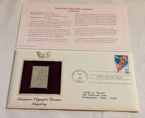 Golden Replicas United States Stamps 22K Gold Summer Olympic Games Kayaking 1984 - Picture 1 of 8
