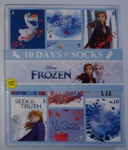 DISNEY FROZEN 10 Days of Socks Christmas 3T 4T 5T - Picture 1 of 6