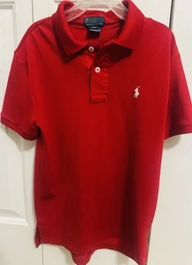 Youth Polo Shirt (Dry Fit, Red, Size Small-8) - Picture 1 of 2
