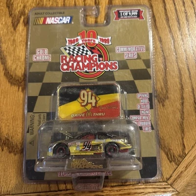 Bill Elliot #94 NASCAR Racing Champions 10 Aniversario 1/64 Cromo Dorado  Foto 1 de 4