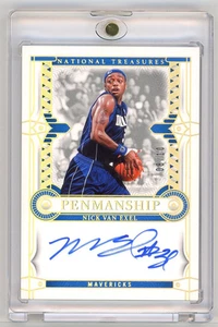 Nick Van Exel 2023 Panini National Treasures caligrafía en tarjeta oro automático/10 - Imagen 1 de 2