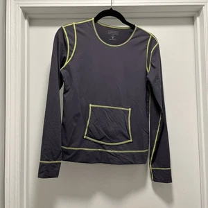 Athleta 826057 Damen Badeshirt Small grau/gelb Langarm Activewear - Bild 1 von 13