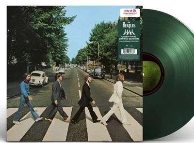 OPAQUE DARK GREEN VINYL ABBEY ROAD BEATLES LP SEALED  HYPE STICKER APPLE - Image 1 of 4