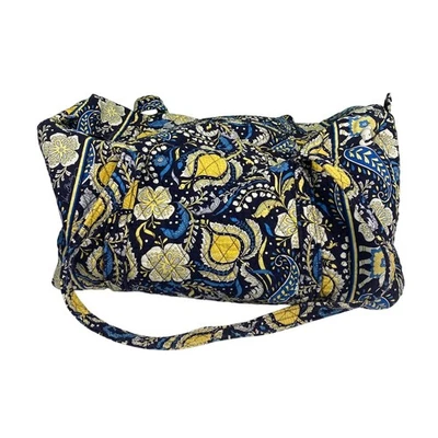 Bolso de viaje Vera Bradley acolchado de fin de semana de cachemira amarillo floral Foto 1 de 4