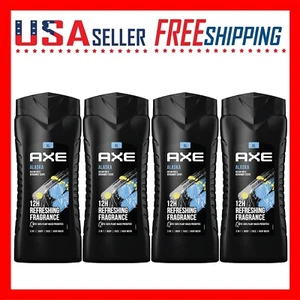 Axe Duschgel Alaska Ocean Air Bergaomot 3 in 1 Körper Gesicht 400ml, 13,5oz x 4er Pack - Bild 1 von 5