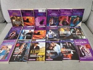 Lot of 18 Intrigue Harlequin Romance Novels,  Paperback books Romantce Intrigue - Picture 1 of 7
