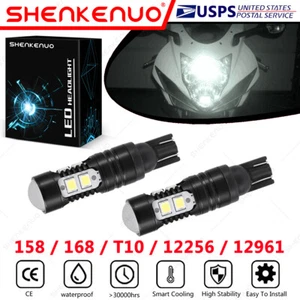 For Honda Goldwing 1500 GL1500 1988-2000 2X 158 168 LED Parking Light Bulb White - Picture 1 of 12