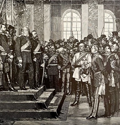 德意志帝国凡尔赛威廉一世俾斯麦版凹版维多利亚时代 1894 DWS4 — 第 1/2 张图片