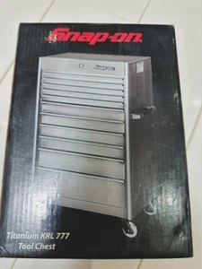 Snap-on Titanium KRL 777 Tool Chest Miniature tool box piggy bank Used W/BOX - Picture 1 of 6