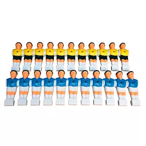 Kicker Tischfußball Kickerfiguren Mannschaften Set 22 Figuren für Ø 16mm Stangen - Bild 1 von 1