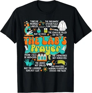 The Lab Prayer Lab Week 2025 Medical Laboratory Scientist T-Shirt unisex T-Shirt - Picture 1 of 2