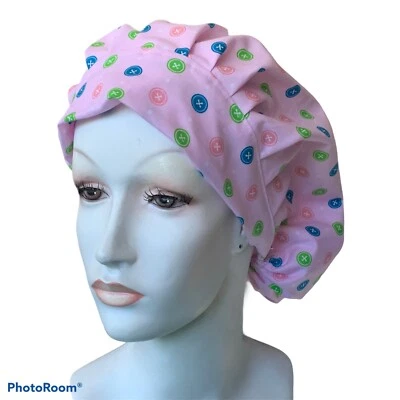 Handmade Pink Bouffant Adjustable USA - Image 1 of 3