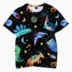 Lovely Dinosaur Print T-Shirt Short Sleeve Sports Tee For Men/Women/Kids