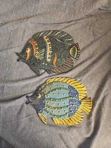 Tropische hängende Glitzer Fische Badezimmer Küste Haus Terrasse Dekor Wandkunst - Bild 1 von 6