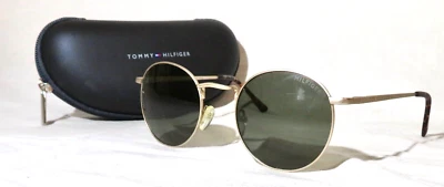 Очки солнцезащитные Tommy Hilfiger, MM OM592 59-23-138 матовые золотистые круглая оправа, редкие - Изображение 1 из 4