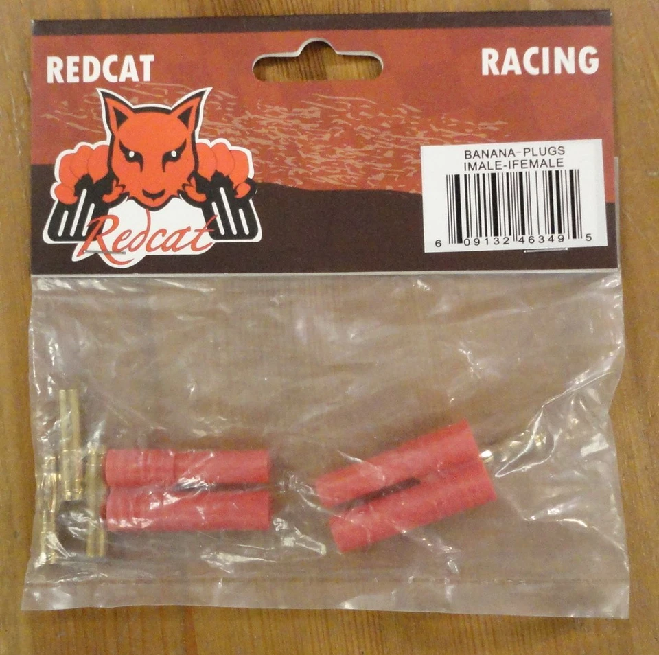 Redcat Racing 4mm Banana Plugs (One Male/One Female) RER03771 - Image 1 of 1
