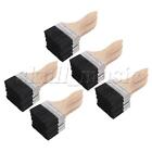 25 Pieces Flat Paint Brush Tools with Natural Wooden Handle for Painting Set