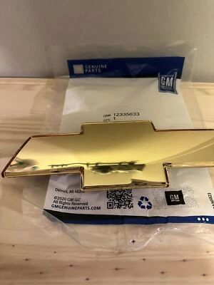 OEM NEW Front Grille Bowtie Emblem Badge Gold 99-06 Chevrolet 12335633 - Image 1 of 4