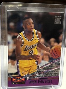 1993-94 Topps Stadium Club Nick Van Exel Beam Team Members Only Parallel Lakers 
