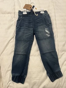 Abercrombie and Fitch kids denim joggers size 56 boys new - Picture 1 of 6