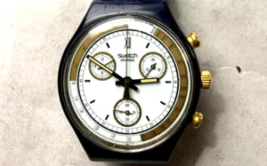 VINTAGE SWATCH SKIPPER SCN100 CON CINTURUNO ORIGINALE - Foto 1 di 2