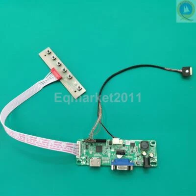 VGA LCD Controller Driver Board Kit for LTN140AT16-201/D01/L01 1366X768 HD-MI - Image 1 of 3