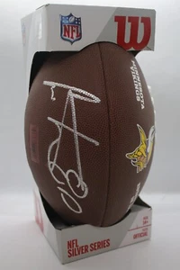 Cris Carter Minnesota Vikings Signed Official NFL Football Wilson - Picture 1 of 4