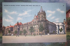 New York City NY Museum of natural history Linen Postcard NOS Free Shipping - Picture 1 of 2
