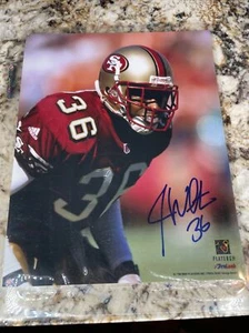 Foto firmada automática autografiada por Jason Webster de los 49ers de San Francisco 8X10 - Imagen 1 de 3