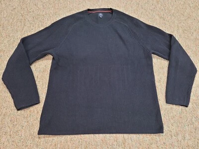Gap Sweater Mens 2XL Navy Blue Ribbed Knit Crewneck Pullover Heavyweight Casual - Image 1 of 4