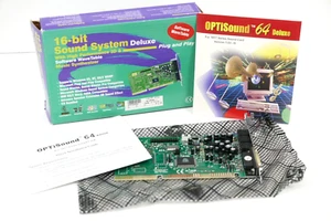 NOS OPTISOUND Deluxe 16-bit ISA Sound Card Soundblaster Adlib Retro PC Gaming - Picture 1 of 6