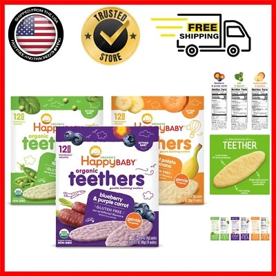 12-Count Variety Pack of Organic Teething Wafers – Perfect First Snack for Baby - Image 1 of 4