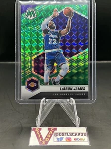 20/21 Panini Mosaic - LeBRON JAMES GREEN MOSAIC PRIZM #81 Los Angeles Lakers - Picture 1 of 3