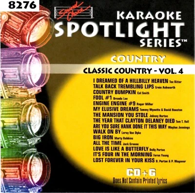 SOUND CHOICE KARAOKE CLASSIC COUNTRY v. 4 cdg CD+G SC8276 HARD TO FIND 15 SONGS - Image 1 of 2