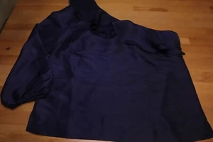 NWT. J. Crew One-shoulder silk shantung top size 4. - Picture 1 of 7
