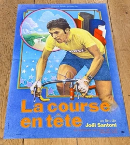 LA COURSE EN TÊTE Affiche cinéma 40x60 JOEL SANTONI, EDDY MERCKX CYCLISME VÉLO - Afbeelding 1 van 1