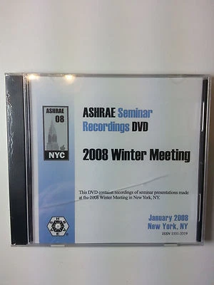 ASHRAE Seminar Recordings DVD, 2008 Annual Winter Conference - New York, NY - Image 1 of 2