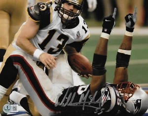 WILLIE MCGINEST Signed Autographed 8x10 Photo Beckett BAS COA Patriots - Picture 1 of 1